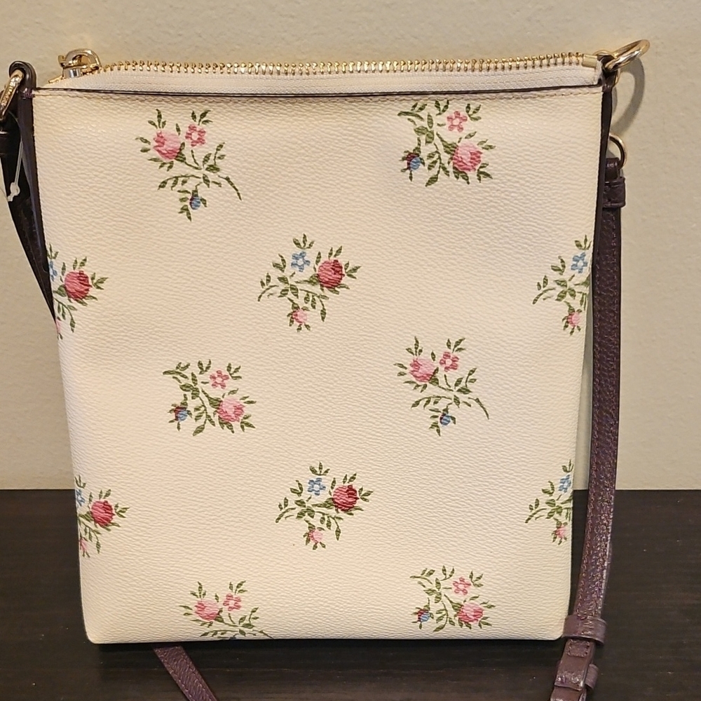 Coach Cream Floral Crossbody Bag - Picture 3 of 5
